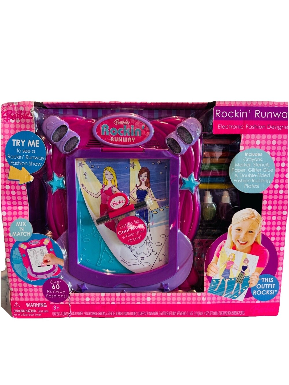 BARBIE Rockin' Runway Electronic Fashion Designer Plates Set NIB NEW Vintage Y2K